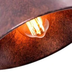 Barn 1-Light Antique Copper Cone Mini Pendant Light With Bell Metal Shade Dimmable Adjustable Hanging Barn Light(2-PCS) -Lamp Parts copper 2 pcs huoku pendant lights pd1004341 2p 4f 1000