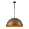 PCover 1-Light 23.6 In. W Dark Brass Pendant Light Industrial Minimalist Dome Hanging Light For Kitchens -Lamp Parts dark brass huoku pendant lights pd1062591 64 1000