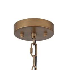 PCover 1-Light 23.6 In. W Dark Brass Pendant Light Industrial Minimalist Dome Hanging Light For Kitchens -Lamp Parts dark brass huoku pendant lights pd1062591 d4 1000