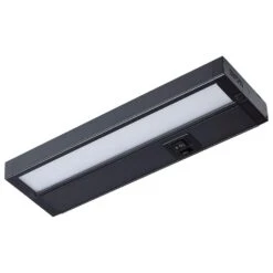 CounterQuick 11 In. Plug-In Dark Bronze Integrated LED Linkable Under Cabinet Light