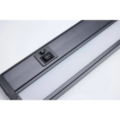 CounterQuick 34 In. Plug-In Dark Bronze Integrated LED Linkable Under Cabinet Light -Lamp Parts dark bronze satco under cabinet bar lights 63 525 44 1000
