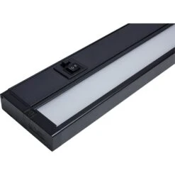 CounterQuick 34 In. Plug-In Dark Bronze Integrated LED Linkable Under Cabinet Light -Lamp Parts dark bronze satco under cabinet bar lights 63 525 76 1000