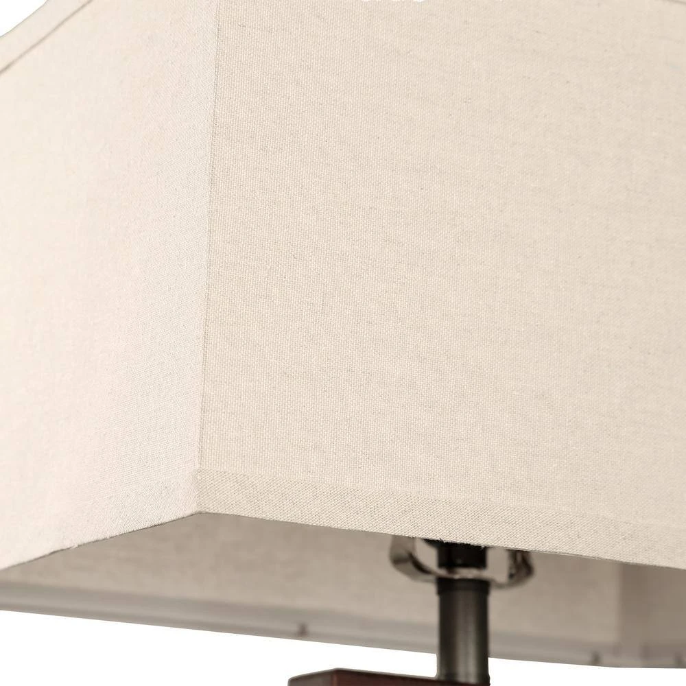 25.9 In. Wood USB Port Table Lamps With Shade (Set Of 2) 7 25.9 In. Wood USB Port Table Lamps With Shade (Set Of 2) - Image 5