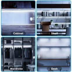 3 Pcs 12 In. Plug In Daylight White Integrated LED Under Cabinet Light, Dimmable Under Counter Light For Kitchen Cabinet 16 3 Pcs 12 In. Plug In Daylight White Integrated LED Under Cabinet Light, Dimmable Under Counter Light For Kitchen Cabinet -Lamp Parts daylight white bibivis under cabinet bar lights np8s 9f1 44 1000