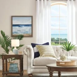 Della 17 In. Soft Blue Ceramic LED Table Lamps With Shade (Set Of 2) -Lamp Parts decor therapy lamp sets mp1646 40 1000