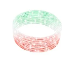 16 Ft. Integrated LED Color Control Red White Green Rope Light