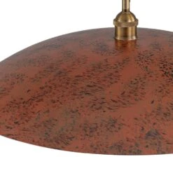 Pcover 1-Light Red Copper Island Pendant Light With Classic Dome Shade Industrial Farmhouse Barn Pendant -Lamp Parts distressed copper huoku pendant lights pd1063501 d4 1000