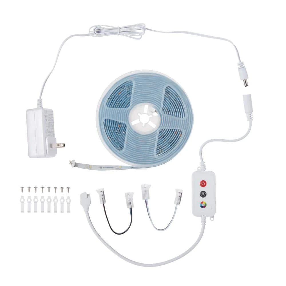 16.4 Ft. Smart RGBWIC Dynamic Color Changing Dimmable Plug-In LED Strip Light Powered By Hubspace 7 16.4 Ft. Smart RGBWIC Dynamic Color Changing Dimmable Plug-In LED Strip Light Powered By Hubspace - Image 5