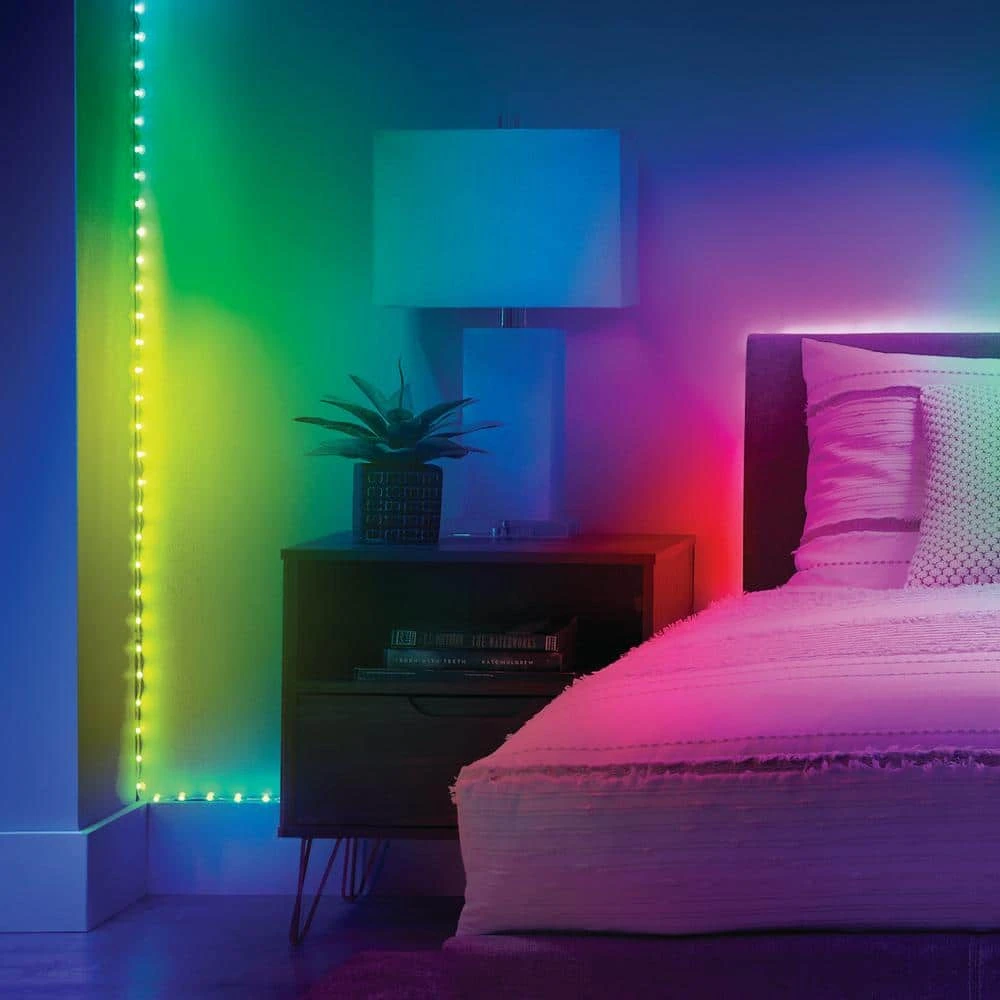 16.4 Ft. Smart RGBWIC Dynamic Color Changing Dimmable Plug-In LED Strip Light Powered By Hubspace 6 16.4 Ft. Smart RGBWIC Dynamic Color Changing Dimmable Plug-In LED Strip Light Powered By Hubspace - Image 4