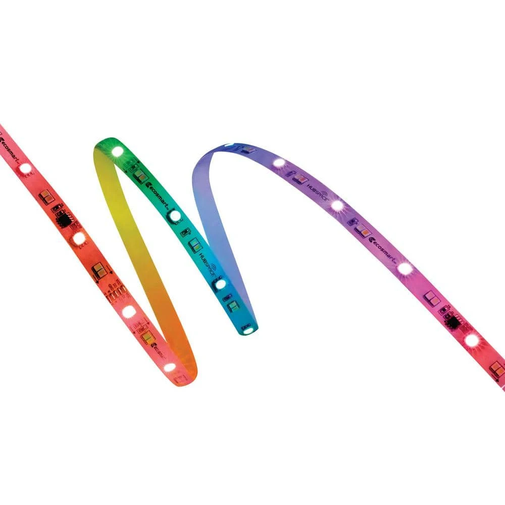 16.4 Ft. Smart RGBWIC Dynamic Color Changing Dimmable Plug-In LED Strip Light Powered By Hubspace 9 16.4 Ft. Smart RGBWIC Dynamic Color Changing Dimmable Plug-In LED Strip Light Powered By Hubspace - Image 7