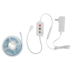 6.5 Ft. Smart RGWBIC Dynamic Color Changing Dimmable Plug-In LED Strip Light Powered By Hubspace -Lamp Parts ecosmart led strip lights al tp rgbictw 6 c3 1000