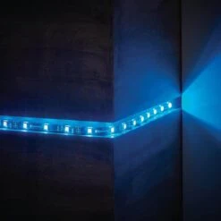 16.4 Ft. Smart RGBW Color Changing Dimmable Plug-In LED Strip Light Powered By Hubspace -Lamp Parts ecosmart led strip lights al tp rgbw 16ft 66 1000