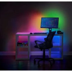 16.4FT RGBWIC Dynamic Color Changing Dimmable Linkable Plug-In LED Strip Light With Remote Control -Lamp Parts ecosmart led strip lights al tp rgbwic 16 40 1000