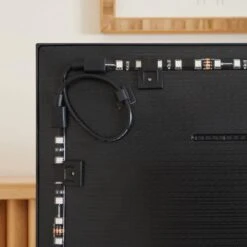 55" To 65" TV RGB Color Sensing Dimmable Plug-In LED Black TV Backlight With Remote Control -Lamp Parts ecosmart led strip lights lr1321 rgb tv 1f 1000