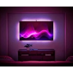 55" To 65" TV RGB Color Sensing Dimmable Plug-In LED Black TV Backlight With Remote Control -Lamp Parts ecosmart led strip lights lr1321 rgb tv 31 1000