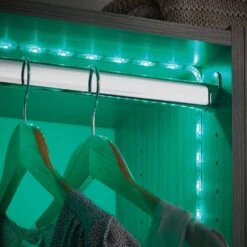 16.4 Ft. RGBW Color Changing Dimmable Rechargeable Battery Operated LED White Strip Light With Motion Sensor And Remote 17 16.4 Ft. RGBW Color Changing Dimmable Rechargeable Battery Operated LED White Strip Light With Motion Sensor And Remote -Lamp Parts ecosmart led strip lights lr1321 rgbw 5m 1d 1000