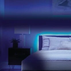 16.4 Ft. RGBW Color Changing Dimmable Rechargeable Battery Operated LED White Strip Light With Motion Sensor And Remote 22 16.4 Ft. RGBW Color Changing Dimmable Rechargeable Battery Operated LED White Strip Light With Motion Sensor And Remote -Lamp Parts ecosmart led strip lights lr1321 rgbw 5m 44 1000