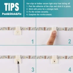 16.4 Ft. RGBW Color Changing Dimmable Rechargeable Battery Operated LED White Strip Light With Motion Sensor And Remote 21 16.4 Ft. RGBW Color Changing Dimmable Rechargeable Battery Operated LED White Strip Light With Motion Sensor And Remote -Lamp Parts ecosmart led strip lights lr1321 rgbw 5m 4f 1000