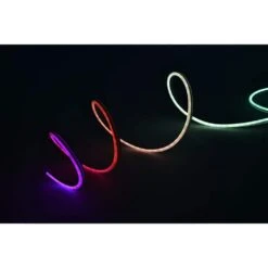 9 Ft. RGBWIC Dynamic Color Changing Dimmable Plug-In LED Neon Flex Strip Light With Memory Wire Function And Remote -Lamp Parts ecosmart led strip lights lr1321 rgbwic n c3 1000 2