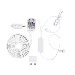 9 Ft. RGBWIC Dynamic Color Changing Dimmable Plug-In LED Neon Flex Strip Light With Memory Wire Function And Remote -Lamp Parts ecosmart led strip lights lr1321 rgbwic n fa 1000 2