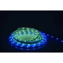 16.4 Ft. RGBWIC Dynamic Color Changing Dimmable Linkable Plug-In LED Outdoor Strip Light With Remote Control -Lamp Parts ecosmart led strip lights lr1321 rgbwic u 66 1000