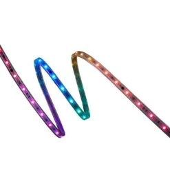 16.4 Ft. RGBWIC Dynamic Color Changing Dimmable Linkable Plug-In LED Outdoor Strip Light With Remote Control -Lamp Parts ecosmart led strip lights lr1321 rgbwic u d4 1000