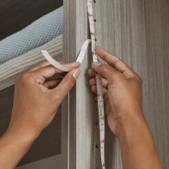 40 In. Battery Operated Dimmable Linkable Bright White LED Strip Light With Motion Sensor And Remote Control -Lamp Parts ecosmart led strip lights lr411u 2 4x7 1m 1d 1000