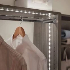 9.8 Ft. Battery Operated Dimmable Linkable Bright White LED Strip Light With Motion Sensor And Remote Control -Lamp Parts ecosmart led strip lights lr411u 2 4x7 u 66 1000