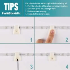 32.8 Ft. RGB Color Changing Dimmable LED Strip Light With Remote Control -Lamp Parts ecosmart led strip lights lr431u 7 2x5ir3 d4 1000