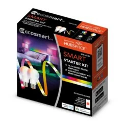 Smart Lighting Starter Kit Including Color Changing LED Strip Light And Smart Bulbs, Powered By Hubspace -Lamp Parts ecosmart led strip lights lt11a16kit1000 a0 1000