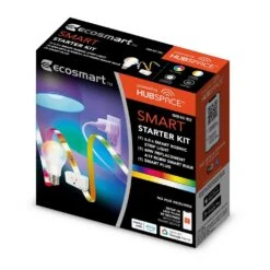 Smart Home Starter Kit Including Color Changing LED Strip Light, Smart Bulb And Smart Plug, Powered By Hubspace -Lamp Parts ecosmart led strip lights lt11a65kit400 a0 1000