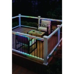 16.4 Ft. Smart RGBWIC Dynamic Color Changing 360° Dimmable Plug-In LED Outdoor Rope Light Powered By Hubspace -Lamp Parts ecosmart rope lights al nr rgbwic 16 40 1000