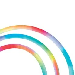 16.4 Ft. Smart RGBWIC Dynamic Color Changing 360° Dimmable Plug-In LED Outdoor Rope Light Powered By Hubspace -Lamp Parts ecosmart rope lights al nr rgbwic 16 c3 1000