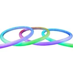 16.4 Ft. Smart RGBWIC Dynamic Color Changing 360° Dimmable Plug-In LED Outdoor Rope Light Powered By Hubspace -Lamp Parts ecosmart rope lights al nr rgbwic 16 d4 1000