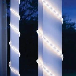 16 Ft. Plug-In Bright White LED Dimmable Linkable Outdoor Rope Light With Remote Control -Lamp Parts ecosmart rope lights al rl ww 16ft 1d 1000