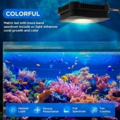 Black Full Spectrum Fish Tank Clip-On LED Aquarium Light 30-Light With Adjustable Gooseneck, Remote And Wi-Fi -Lamp Parts ekieudl night lights 27e097ph020 1f 1000