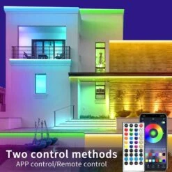 200 Ft. Indoor/Outdoor Plug-In LED Strip Light Kit 11 200 Ft. Indoor/Outdoor Plug-In LED Strip Light Kit -Lamp Parts ekieudl rope lights 27e148ph003 4f 1000