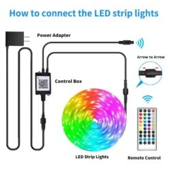 200 Ft. Indoor/Outdoor Plug-In LED Strip Light Kit 15 200 Ft. Indoor/Outdoor Plug-In LED Strip Light Kit -Lamp Parts ekieudl rope lights 27e148ph003 76 1000
