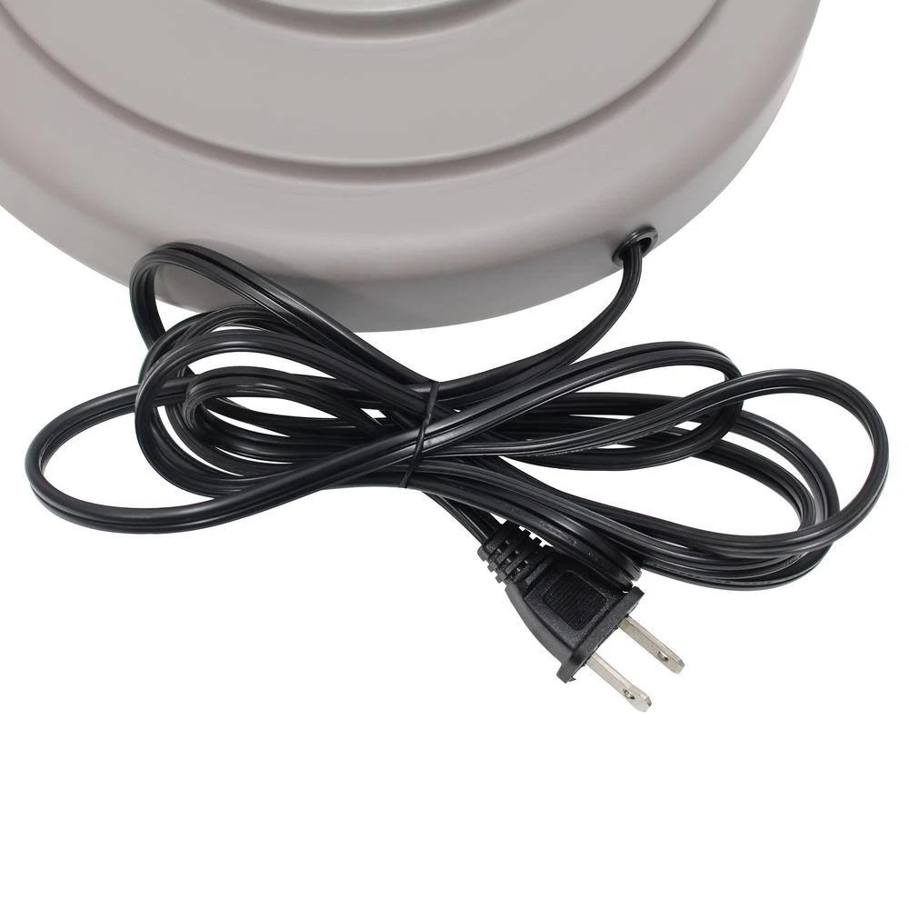 Traditionally Crafted Gray Lamp Set (2-Table Lamps, 1-Floor Lamp) With White Shades (3-Pack) 4 Traditionally Crafted Gray Lamp Set (2-Table Lamps, 1-Floor Lamp) With White Shades (3-Pack) - Image 2