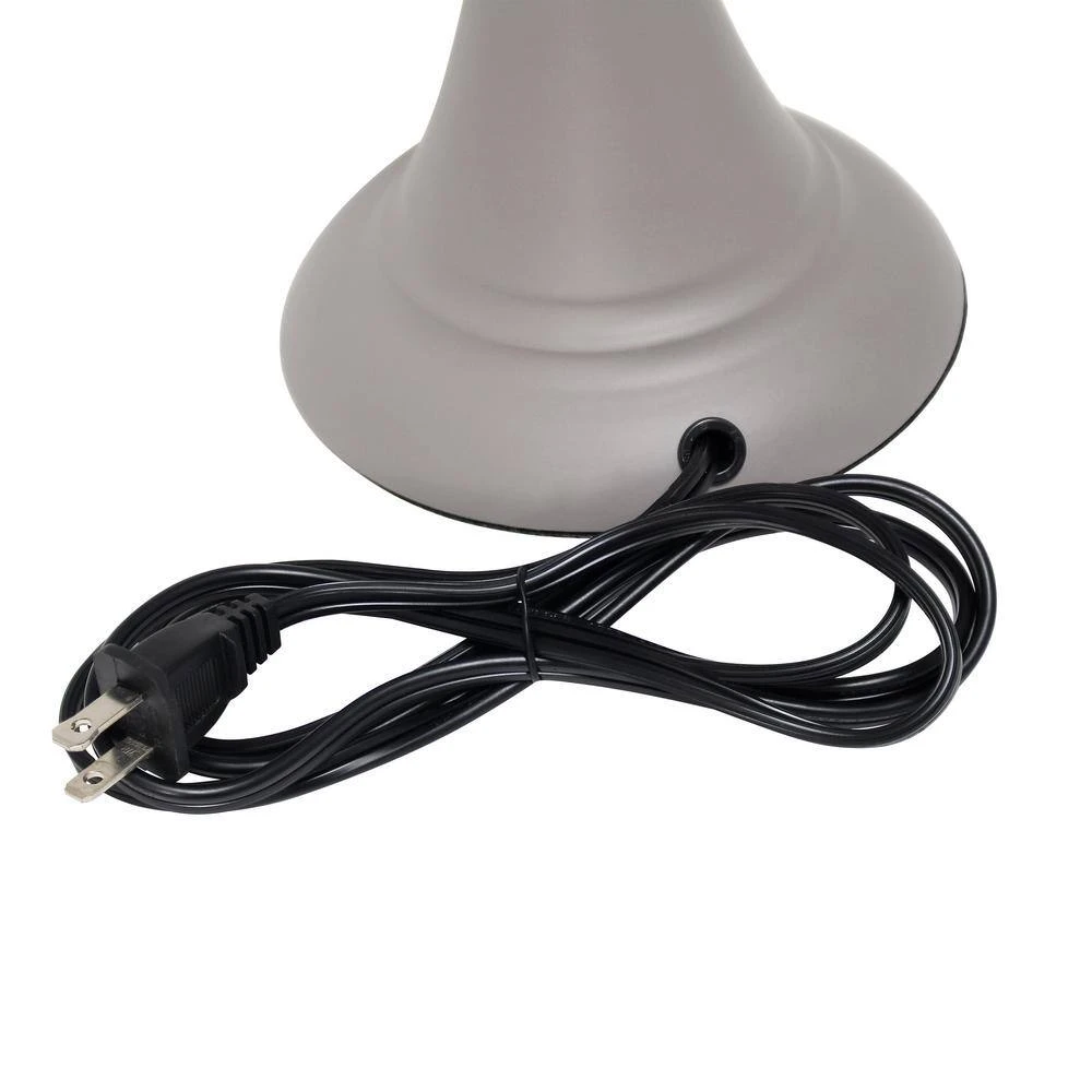 Traditionally Crafted Gray Lamp Set (2-Table Lamps, 1-Floor Lamp) With White Shades (3-Pack) 5 Traditionally Crafted Gray Lamp Set (2-Table Lamps, 1-Floor Lamp) With White Shades (3-Pack) - Image 3