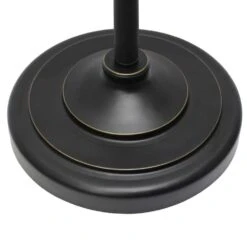 Traditionally Crafted Restoration Bronze Lamp Set (2-Table Lamps, 1-Floor Lamp) With Tan Shades (3-Pack) -Lamp Parts elegant designs lamp sets lc1019 rbz 1f 1000