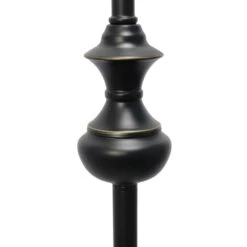 Traditionally Crafted Restoration Bronze Lamp Set (2-Table Lamps, 1-Floor Lamp) With Tan Shades (3-Pack) -Lamp Parts elegant designs lamp sets lc1019 rbz 44 1000