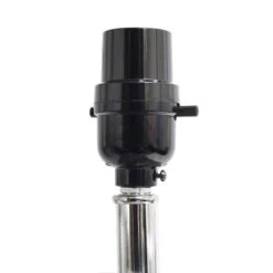 21 In. Modern Blue Leather Table Lamps With White Fabric Shades (2-Pack) -Lamp Parts elegant designs lamp sets lc2000 blu 2pk 4f 1000