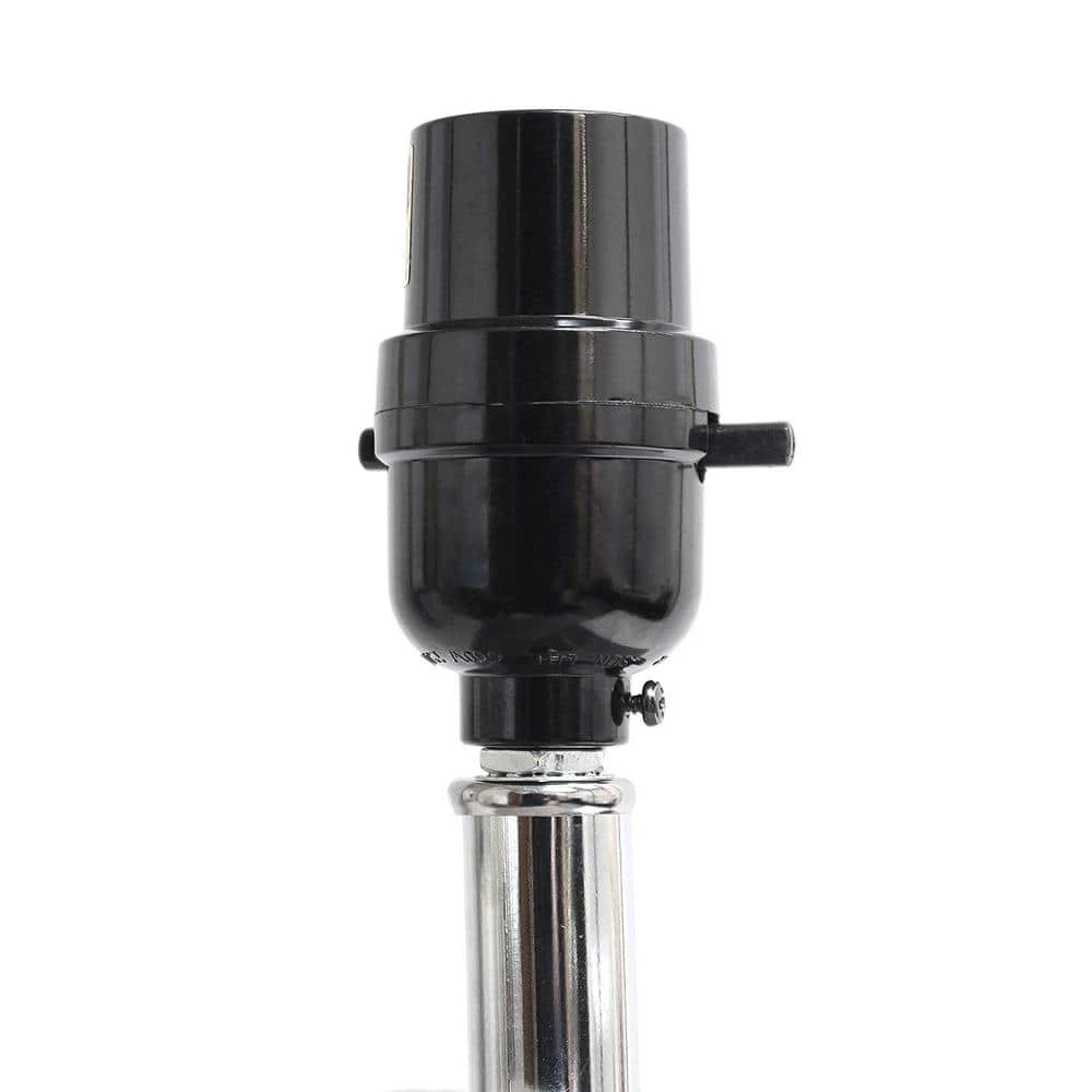 21 In. Modern Tan Leather Table Lamps With White Fabric Shades (2-Pack) 5 21 In. Modern Tan Leather Table Lamps With White Fabric Shades (2-Pack) - Image 3