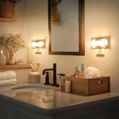 Night Light With Dusk To Dawn Sensor Adjustable 30/60LM Daylight White (2-Pack) -Lamp Parts emeritpro night lights hg gy06502us 2ap3 76 1000