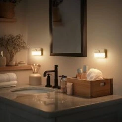 1-Light LED Motion Sensor Night Light, Rechargeable LED Night Light,2-Pack -Lamp Parts emeritpro night lights hg gy11602 2ap3 fa 1000