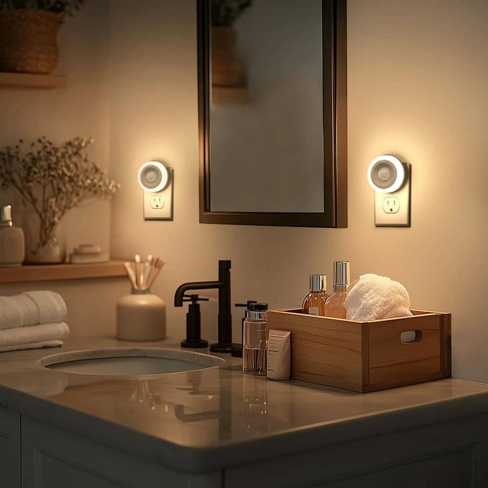 6-Pack 0.6-Watt Plug-In Motion Sensor Night Light, White, 3000K LED, Non-Dimmable 5 6-Pack 0.6-Watt Plug-In Motion Sensor Night Light, White, 3000K LED, Non-Dimmable - Image 3