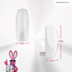 Energizer 0.5-Watt Manual Touch On/Off Plug In Integrated LED Night Light 13 Energizer 0.5-Watt Manual Touch On/Off Plug In Integrated LED Night Light -Lamp Parts energizer night lights 37099 44 1000