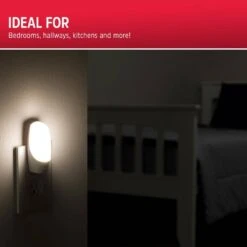 Energizer 0.5-Watt Manual Touch On/Off Plug In Integrated LED Night Light 14 Energizer 0.5-Watt Manual Touch On/Off Plug In Integrated LED Night Light -Lamp Parts energizer night lights 37099 fa 1000
