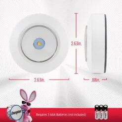 Energizer Battery Operated LED Color-Changing Puck Night Light (2-Pack) -Lamp Parts energizer night lights 46631 t3 40 1000